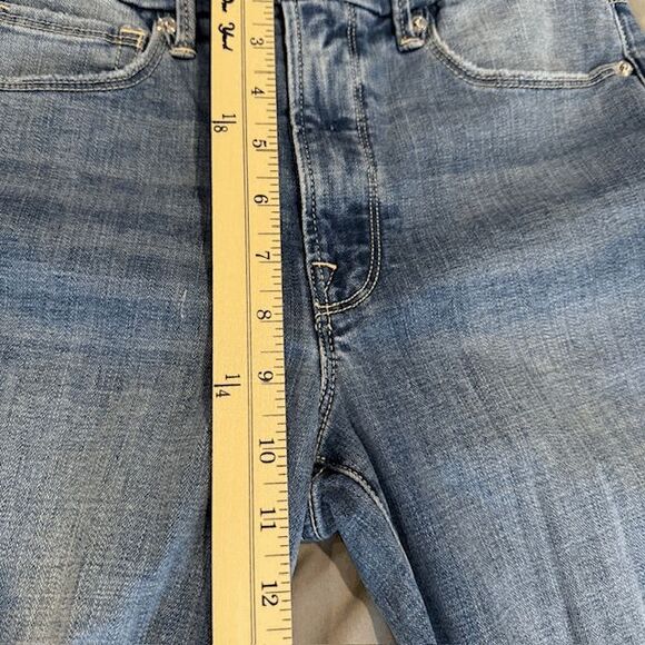 Good American Good Legs High Waist Distressed Crop Skinny Jeans Size 4 / 27 - Picture 11 of 13